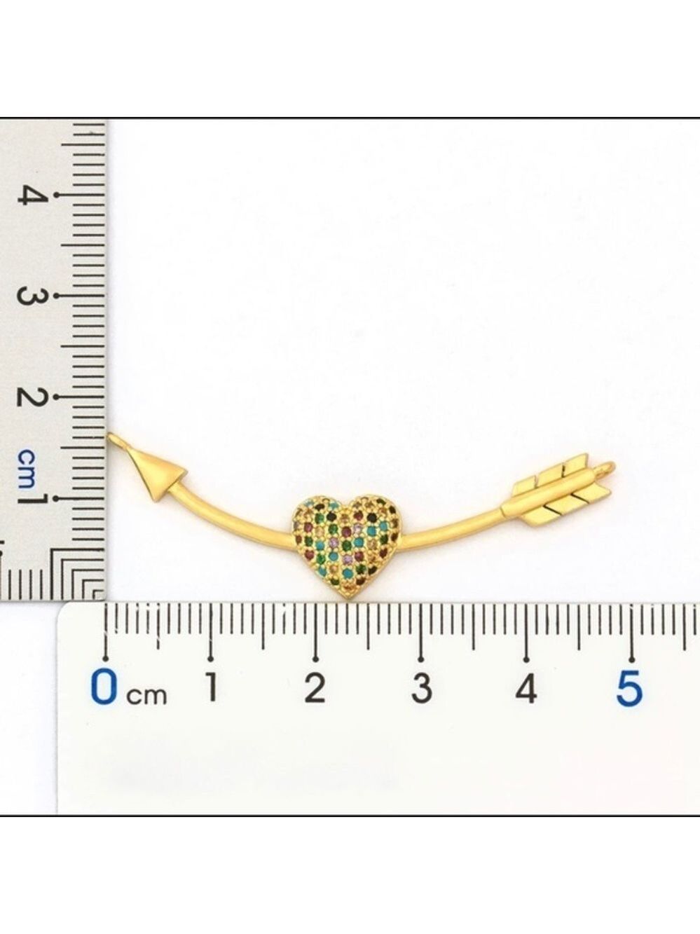 New Gold Cupid’s Arrow Love Necklace - Picture 3 of 3